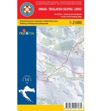 Wanderkarten Kroatien HGSS-Wanderkarte Dinara - Troglavska Skupina - Zapad/West 1:25.000 HGSS