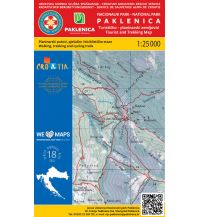 Hiking Maps Croatia HGSS-Wanderkarte Nacionalni Park Paklenica 1:25.000 HGSS