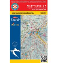 Hiking Maps Croatia HGSS-Wanderkarte Medvednica 1:25.000 HGSS