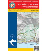 Wanderkarten Kroatien HGSS-Wanderkarte Pelješac, Sveti Ilija 1:50.000/1:20.000 HGSS