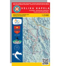 Hiking Maps Croatia HGSS-Wanderkarte Velika Kapela 1:25.000 HGSS