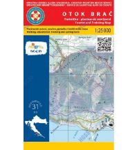 Mountainbike Touring / Mountainbike Maps HGSS-Wander- & MTB-Karte Otok Brač 1:25.000 HGSS
