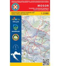 Wanderkarten Kroatien HGSS-Wanderkarte Mosor 1:25.000 HGSS
