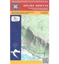 Wanderkarten Kroatien HGSS-Wanderkarte Dolina Neretve 1:25.000 HGSS
