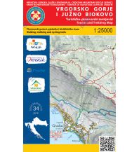 Wanderkarten Kroatien HGSS-Wanderkarte Vrgorsko gorje i južno Biokovo 1:25.000 HGSS