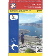 Wanderkarten Kroatien HGSS-Wanderkarte Otok/Insel Pag 1:25.000 HGSS
