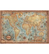 Weltkarten Weltkarte Modern World im antiken Stil Ray & Co.