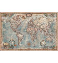 World Maps Weltkarte executive in historischem Stil mit Flaggen Ray & Co.