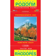 Road Maps Bulgaria Domino Tourist Map - Rhodopi Western / Rhodopen West 1:000.000 Domino
