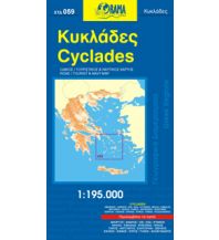 Straßenkarten Orama Regionalkarte 059 - Cyclades Kykladen 1:195.000 Orama Editions