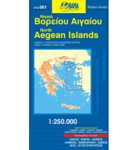 Straßenkarten Orama Regionalkarte 061 - North Aegean Islands  Nördl.Ägäis  1:250.000 Orama Editions
