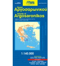 Straßenkarten Orama Regionalkarte 074 - Islands of Argosaronikos  Saronische Inseln 1:140.000 Orama Editions