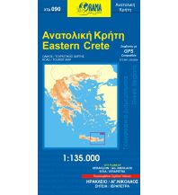 Straßenkarten Orama Regionalkarte 090 - Eastern Crete Ost-Kreta 1:135.000 Orama Editions