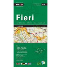 Road Maps Albania Vektor Prefecture Map 358 - Fieri 1:110.000 Vektor Editions