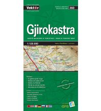 Road Maps Albania Vektor Prefecture Map 360 - Gjirokastra 1:120.000 Vektor Editions