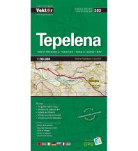 Straßenkarten Albanien Vektor Prefecture Map 383 - Tepelena 1:90.000 Vektor Editions