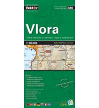 Road Maps Albania Vektor Prefecture Map 386 - Vlora 1:150.000 Vektor Editions
