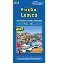 Inselkarten Ägäis Road Hiking Map 212, Lésvos / Lesbos 1:80.000 Road Editions