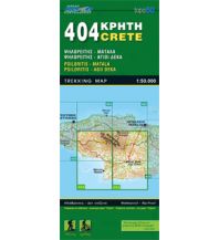 Hiking Maps Crete Road Editions Map Kreta 404, Ágioi Déka, Mátala 1:50.000 Road Editions