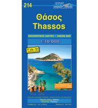 Wanderkarten Griechenland Road Hiking Map 214 Griechenland - Thassos 1:40.000 Road Editions