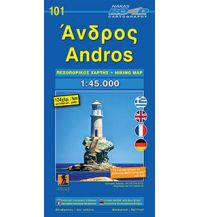 Wanderkarten Griechenland Orama Wanderkarte Griechenland - Andros 1:45.000 Orama Editions