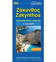 Hiking Maps Ionian Islands Road Hiking Map 305, Zákynthos 1:50.000 Road Editions