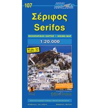 Inselkarten Ägäis Road Hiking Map 107, Sérifos 1:20.000 Road Editions