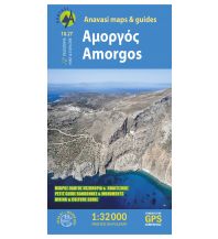 Hiking Maps Aegean Islands Anavasi Topo Island Map 10.27, Amorgós 1:35.000 Anavasi