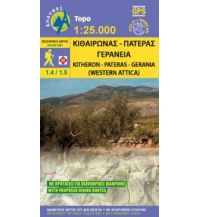 Hiking Maps Greece Mainland Anavasi Topo 25 Map 1.5, Kitherón, Patéras, Geránia 1:25.000 Anavasi