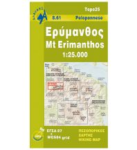 Wanderkarten Peloponnes Anavasi Topo 25 Map 8.61, Mt. Erímanthos 1:25.000 Anavasi