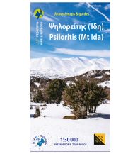 Hiking Maps Crete Anavasi Topo Kreta 11.14, Psilorítis (Mt. Ida/Ida-Gebirge) 1:30.000 Anavasi