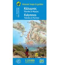 Hiking Maps Aegean Islands Anavasi Topo Island Map 10.32, Kálymnos 1:25.000 Anavasi