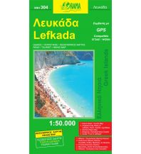 Straßenkarten Orama Straßenkarte Griechenland - Lafkada Lefkas 1:50.000 Orama Editions
