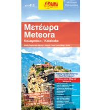 Wanderkarten Griechenland Orama Panoramakarte Griechenland - Meteora 1:25.000 Orama Editions
