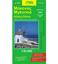 Straßenkarten Orama Map - Mykonos 1:35.000 Orama Editions