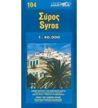 Hiking Maps Greece Syros 1:40.000 Road Editions