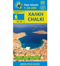 Hiking Maps Aegean Islands Anavasi Topo Island Map 10.33, Chálki 1:20.000 Anavasi
