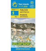 Hiking Maps Ionian Islands Anavasi Topo Island Map 9.2, Paxós, Antípaxos 1:17.000 Anavasi