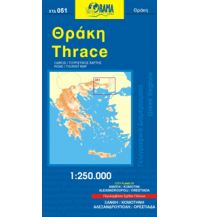 Straßenkarten Griechenland Orama Regionalkarte 051 - Thrakien 1:200.000 Orama Editions