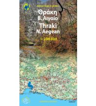 Road Maps Greece Thrakien - Nördliche Ägäis 1:230.000 Anavasi