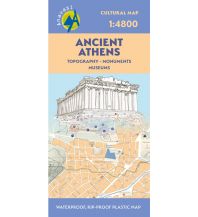 Stadtpläne Anavasi Cultural Map Ancient Athens - Modern Athens 1:6.800 Anavasi