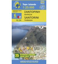Hiking Maps Aegean Islands Anavasi Topo Island Map 10.24, Santoríni, Thirasía 1:25.000 Anavasi