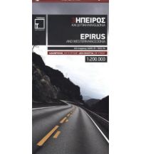 Road Maps Greece Epirus and Western Macedonia 1:200.000 Terrain Maps