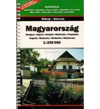 Road & Street Atlases Dimap Autoatlas - Ungarn Magyarorszag 1250.000 DIMAP & ERMAP & Szarvas & F&B