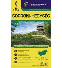 Hiking Maps Burgenland Cartographia-Wanderkarte 18, Soproni-Hegység/Ödenburger Gebirge 1:40.000 Cartographia Magyarország