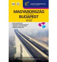 Reise- und Straßenatlanten Ungarn - Budapest. Magyarország + Budapest 1:250.000 / 1:20.000 Cartographia Magyarország
