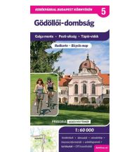 Cycling Maps Frigoria Radkarte 5 Ungarn - Gödöllöi-dombsag 1:60.000 Frigoria