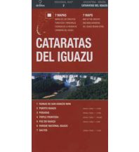Straßenkarten De Dios Road Map - Cataratas del Iguazu Iguazu Wasserfälle deDios