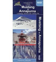 Wanderkarten Himalaya Himalayan Map House Trekking Map 500 - NA520, Mustang to Annapurna 1:165.000 Himalayan MapHouse