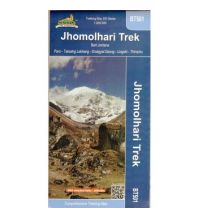 Wanderkarten Himalaya Trekking Map 500 BT501 Bhutan, Jhomolhari Trek 1:200.000 Himalayan MapHouse